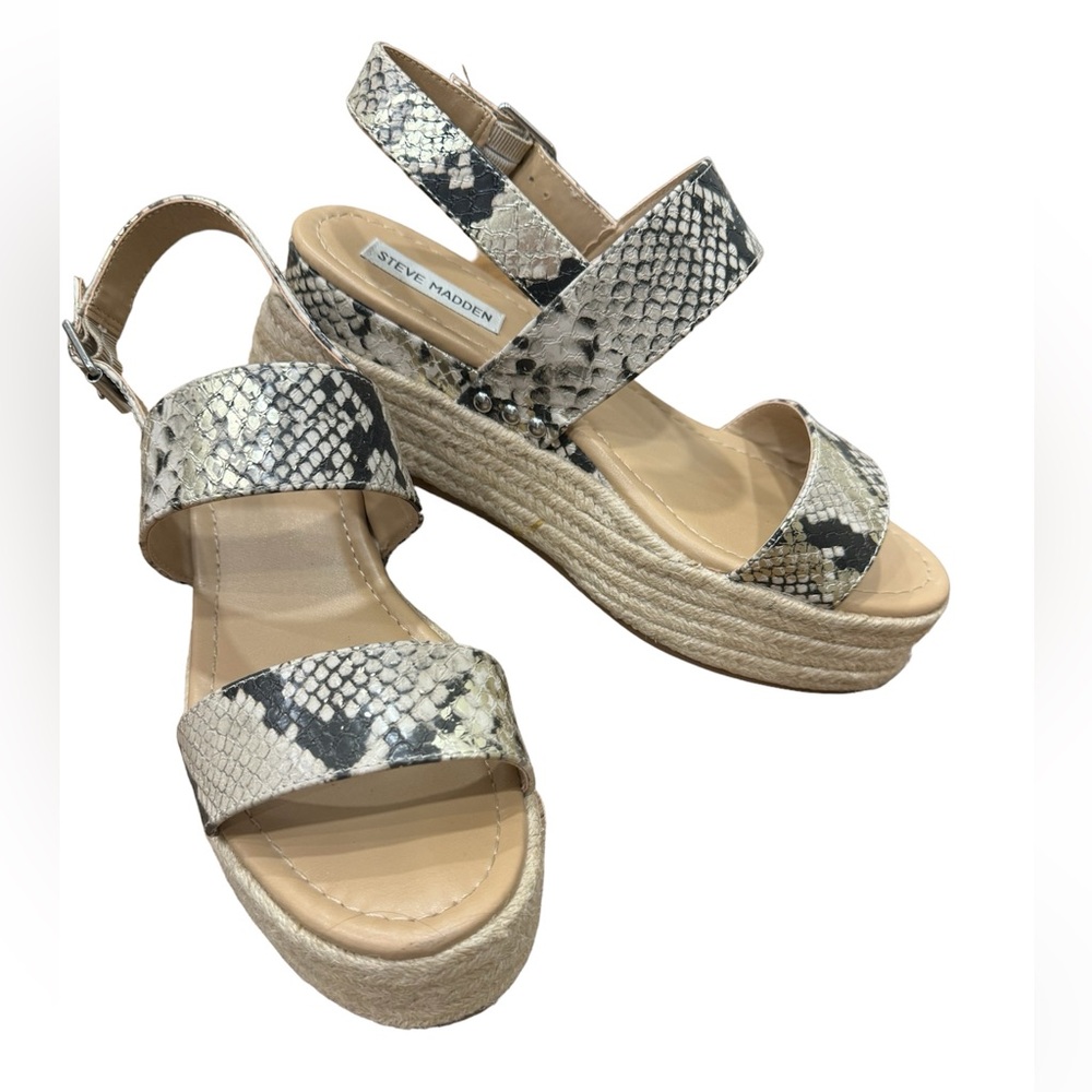 Steve Madden Python Platform Sandals - image 2